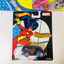 2017 Hot Wheels Women of Marvel Colección Set de 5 con Llantas de Goma RR base ZAMAC - Bread Box, Combat Medic, Custom 77 Dodge Van, Quick D-Livery, Volkswagen T1 Panel