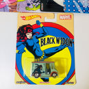 2017 Hot Wheels Women of Marvel Colección Set de 5 con Llantas de Goma RR base ZAMAC - Bread Box, Combat Medic, Custom 77 Dodge Van, Quick D-Livery, Volkswagen T1 Panel
