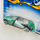2000 Hot Wheels Ford GT-90 224 verde metálico 5DOT base ZAMAC