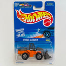 1998 Hot Wheels CAT Wheel Loader 641 naranja CTS base ZAMAC