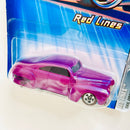 2005 Hot Wheels Red Lines Tail Dragger 41 Ford Coupe 100 morado Redline 5SP base ZAMAC
