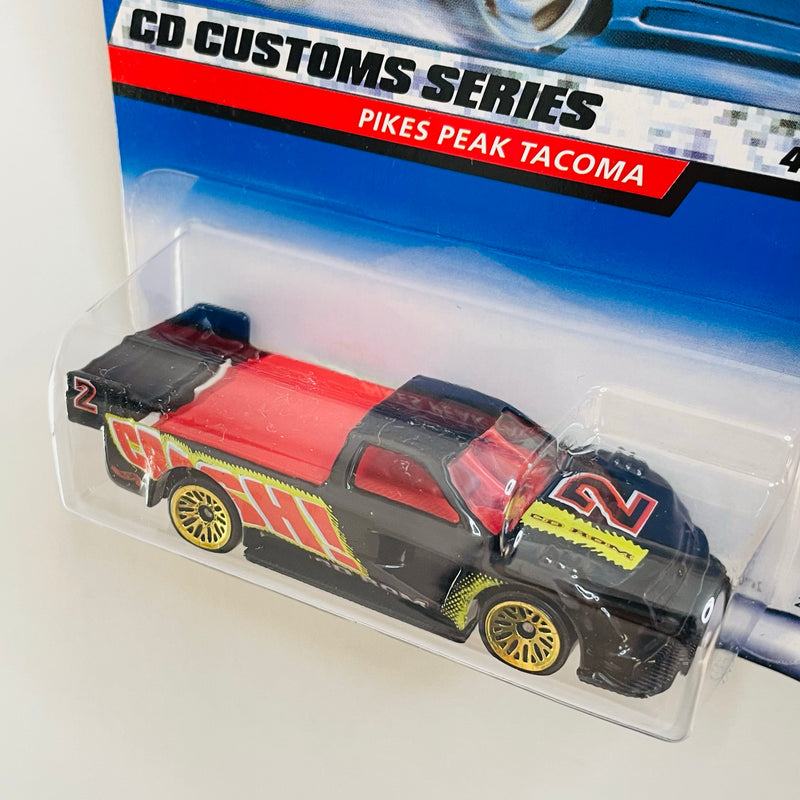 2000 Hot Wheels CD Customs Series Pikes Peak Tacoma Toyota negro LW