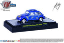 2016 M2 Machines Auto-Dreams Limited Edition Walmart Exclusive Tom Kelly 1953 VW Volkswagen Beetle Deluxe USA Model WMTS05 azul Llantas de Goma