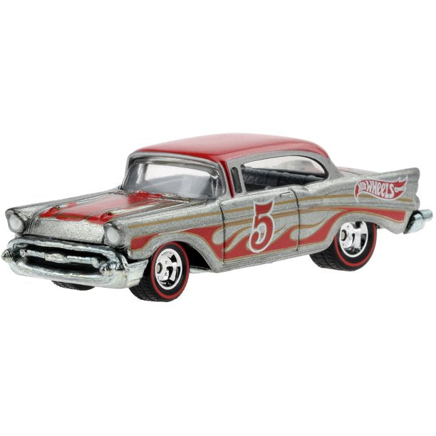 2015 Hot Wheels ZAMAC Collector Edition Mail-In 57 Chevy Bel Air Exclusivo Walmart Rewards ZAMAC Redline Llantas de Goma RR base ZAMAC