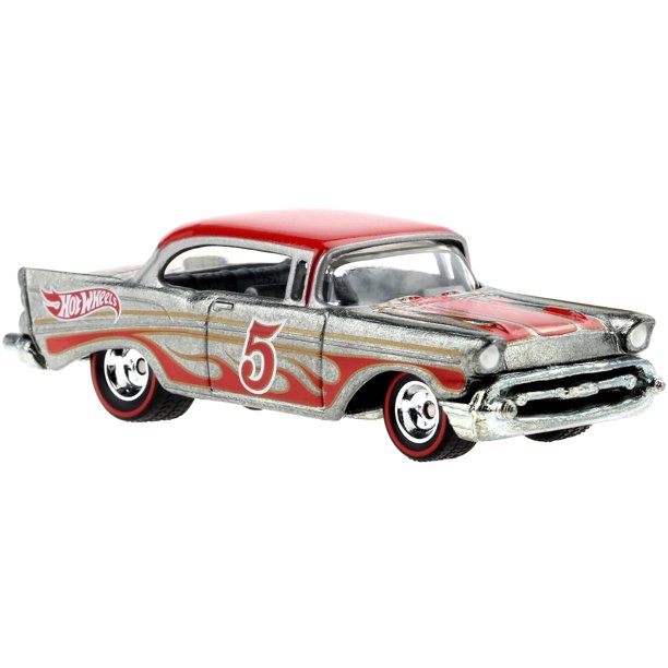 2015 Hot Wheels ZAMAC Collector Edition Mail-In 57 Chevy Bel Air Exclusivo Walmart Rewards ZAMAC Redline Llantas de Goma RR base ZAMAC