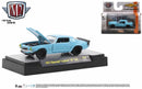 2021 M2 Machines Auto-Thentics Limited Edition 1/8,400 1971 Chevrolet Camaro SS 396 R69 celeste Llantas de Goma