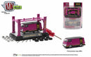 2022 M2 Machines Model Kit Limited Edition 1/9,750 1967 Dodge A100 Panel Van R45 fucsia Llantas de Goma