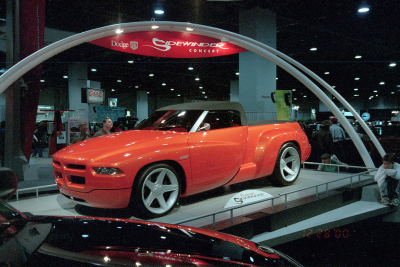 1998 Hot Wheels First Editions Dodge Sidewinder naranja fluorescente 5SP variante Tarjeta Auto Rojo