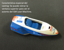 1996 Hot Wheels Space Series GM Lean Machine blanco con azul 5SP base ZAMAC