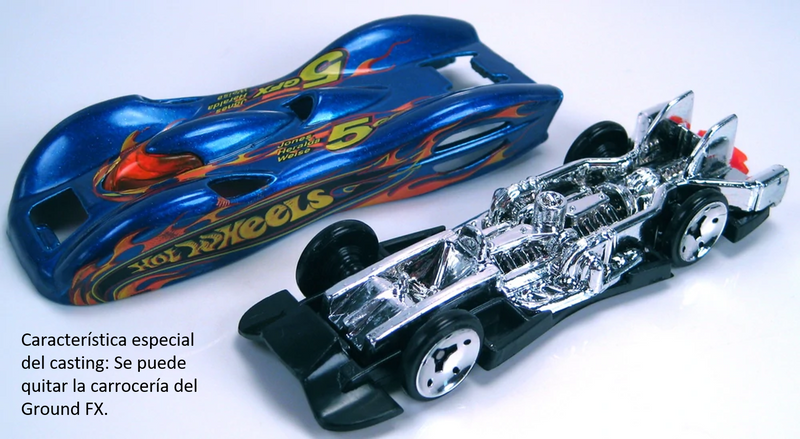 2006 Hot Wheels Ground FX 203 verde metálico con flamas SK5