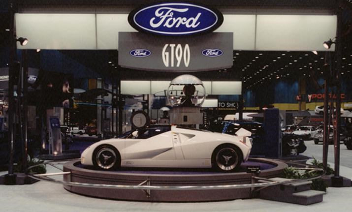 2000 Hot Wheels Future Fleet Series Ford GT-90 negro LW base ZAMAC