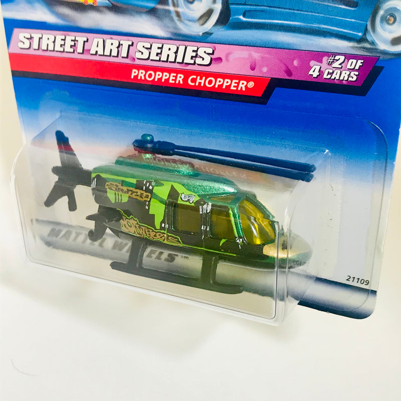 1999 Hot Wheels Street Art Series Propper Chopper verde