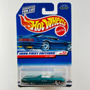 1998 Hot Wheels First Editions 63 T-Bird Ford verde metálico 5DOT base ZAMAC variante Tarjeta Auto Azul Primera Edición