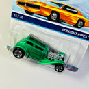 2014 Hot Wheels Cool Classics Series 2 Straight Pipes verde spectrafrost Retro Slots RSW base ZAMAC
