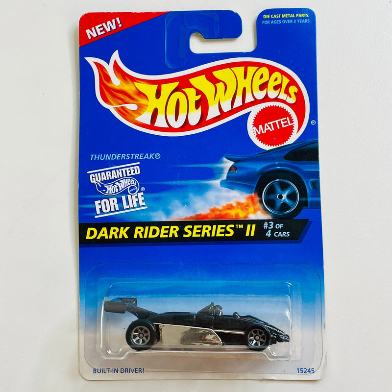 1996 Hot Wheels Dark Rider Series II Thunderstreak negro metálico 7SP