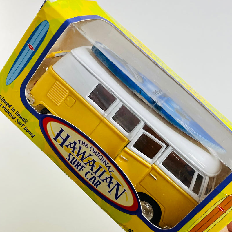 Kinsmart 1:32 The Original Hawaiian Surf Car 1962 Volkswagen Classical Bus amarillo Llantas de Goma con Pullback