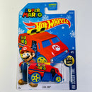 2016 Hot Wheels HW Screen Time Super Mario Cool-One rojo 5SP Tarjeta Snowflake Exclusivo Target