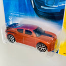 2007 Hot Wheels New Models Dodge Charger SRT8 naranja metálico Y5 con Alerón Negro