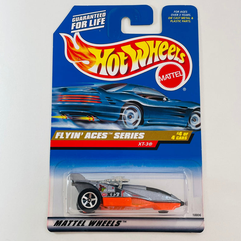 1998 Hot Wheels Flyin' Aces Series XT-3 gris con naranja 5SP