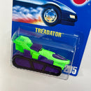 1995 Hot Wheels Treadator 205 verde y morado MGW