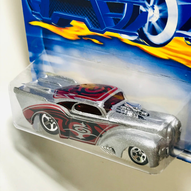 2001 Hot Wheels Skin Deep Jeep 41 Willys Coupe 094 plata 5SP