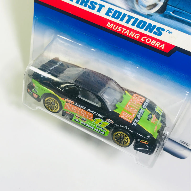 1998 Hot Wheels First Editions Mustang Cobra negro LW base India