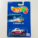 1993 Hot Wheels 34 Ford 3-Window 196 blanco con morado BW base ZAMAC