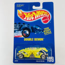 1993 Hot Wheels Double Demon 199 amarillo UH base ZAMAC