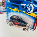 2002 Hot Wheels Wild Frontier Series Colección Set de 4 - 59 Chevy Impala, 32 Ford Delivery, Ice Cream Truck, Power Plower Bywayman