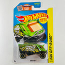 2015 Hot Wheels HW Off-Road Aero Pod verde 6SP base ZAMAC