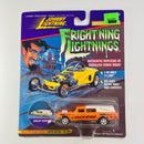 1996 Johnny Lightning Frightning Lightnings Limited Edition Series 1 Haulin' Hearse 1966 Cadillac Hearse naranja