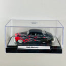 2012 M2 Machines Auto-Dreams 1949 Mercury negro con flamas rojas Llantas de Goma - Loose con Caja Acrílica