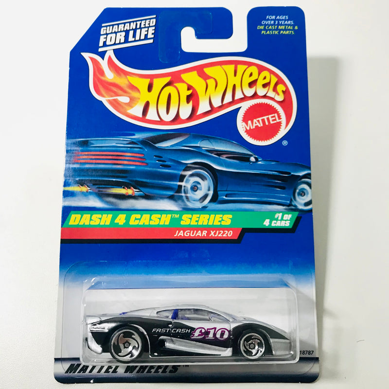 1998 Hot Wheels Dash 4 Cash Jaguar XJ220 plata SB