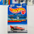 1999 Hot Wheels Car-Toon Friends Series Rocky y Bullwinkle Colección Set de 4 - Saltflat Racer, XT-3, Double Vision, Lakester