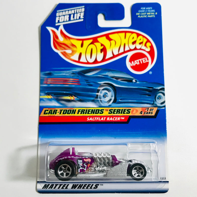 1999 Hot Wheels Car-toon Friends Series Rocky y Bullwinkle Saltflat Racer morado 5SP