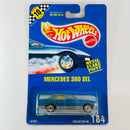 1992 Hot Wheels Speed Points Mercedes 380 SEL 184 azul metálico UH base ZAMAC