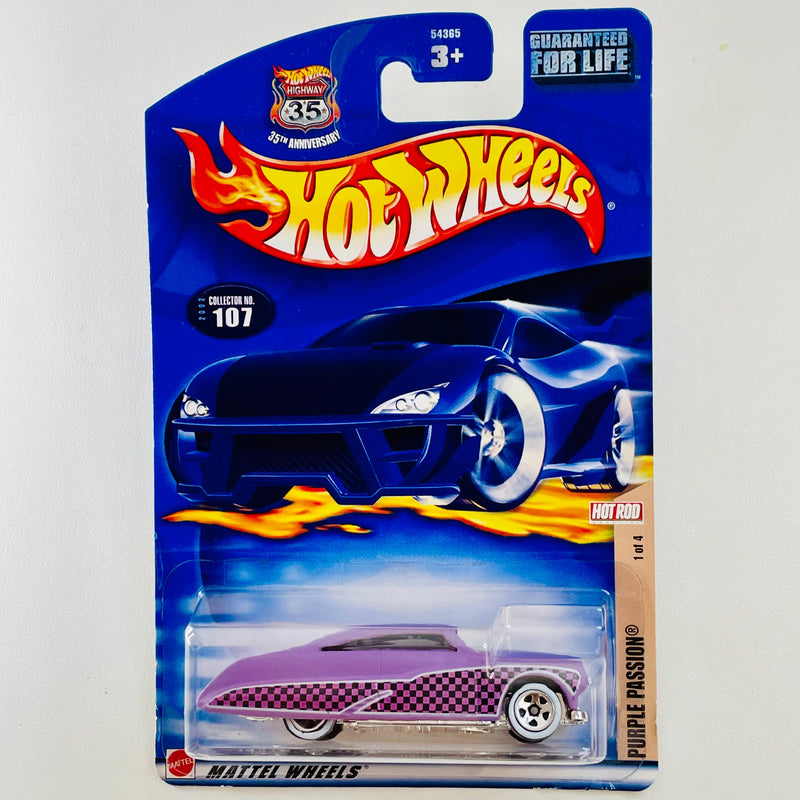 2002 Hot Wheels Hot Rod Magazine Purple Passion 49 Mercury 107 lavanda 5SP