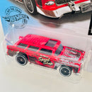 2019 Hot Wheels Rod Squad Classic 55 Nomad Chevrolet rojo DD8