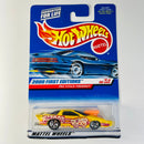 2000 Hot Wheels First Editions Pro Stock Firebird Pontiac amarillo 5SP base ZAMAC Primera Edición