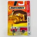 2008 Matchbox Emergency Pierce Fire Engine 75 rojo Bombero