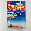 1995 Hot Wheels Racing Metals Series Dragster celeste cromado 5SP base ZAMAC