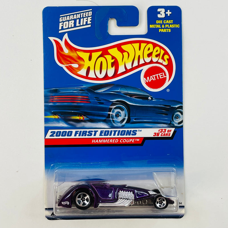 2000 Hot Wheels First Editions Hammered Coupe morado 5SP