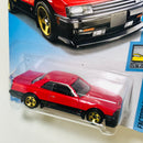 2018 Hot Wheels Factory Fresh 82 Nissan Skyline R30 rojo 5SP
