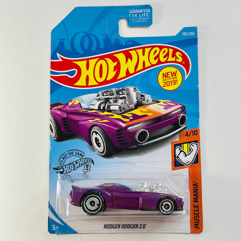 2019 Hot Wheels Muscle Mania Rodger Dodger 2.0 morado AD