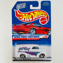1998 Hot Wheels First Editions Dairy Delivery blanco 5SP base Malasia variante Tarjeta Auto Rojo Primera Edición