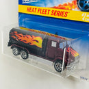 1997 Hot Wheels Heat Fleet Series Fuel Tanker Tank Truck rojo metálico 7SP