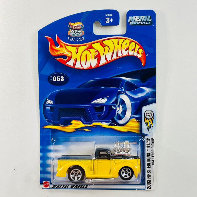 2003 Hot Wheels First Editions 1941 Ford Pickup 053 amarillo 5SP