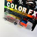 1995 Hot Wheels Color FX Super Stampers Fat Fendered 40 Ford gris y negro BW
