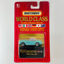 1991 Matchbox World Class Collectors Limited Edition Series III 62 Corvette celeste Llantas de Goma