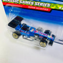 1999 Hot Wheels Classic Games Series Super Modified azul LW base ZAMAC